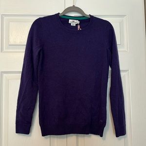 BNWT Vineyard Vines Wool Cashmere Pullover Sweater Purple
